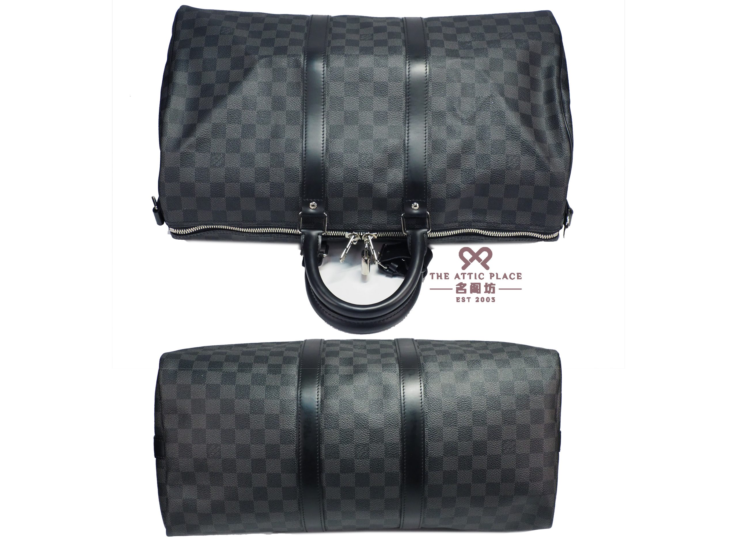 Louis Vuitton N41418 Damier Graphite Keepall 45 Bandouliere with Shoulder Strap (MB1103) - Image 5