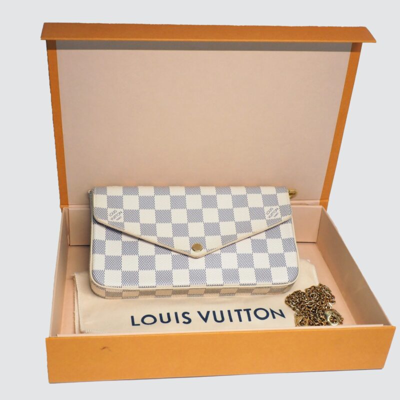 Louis Vuitton N63106 Damier Azur Canvas Pochette Félicie Bag
