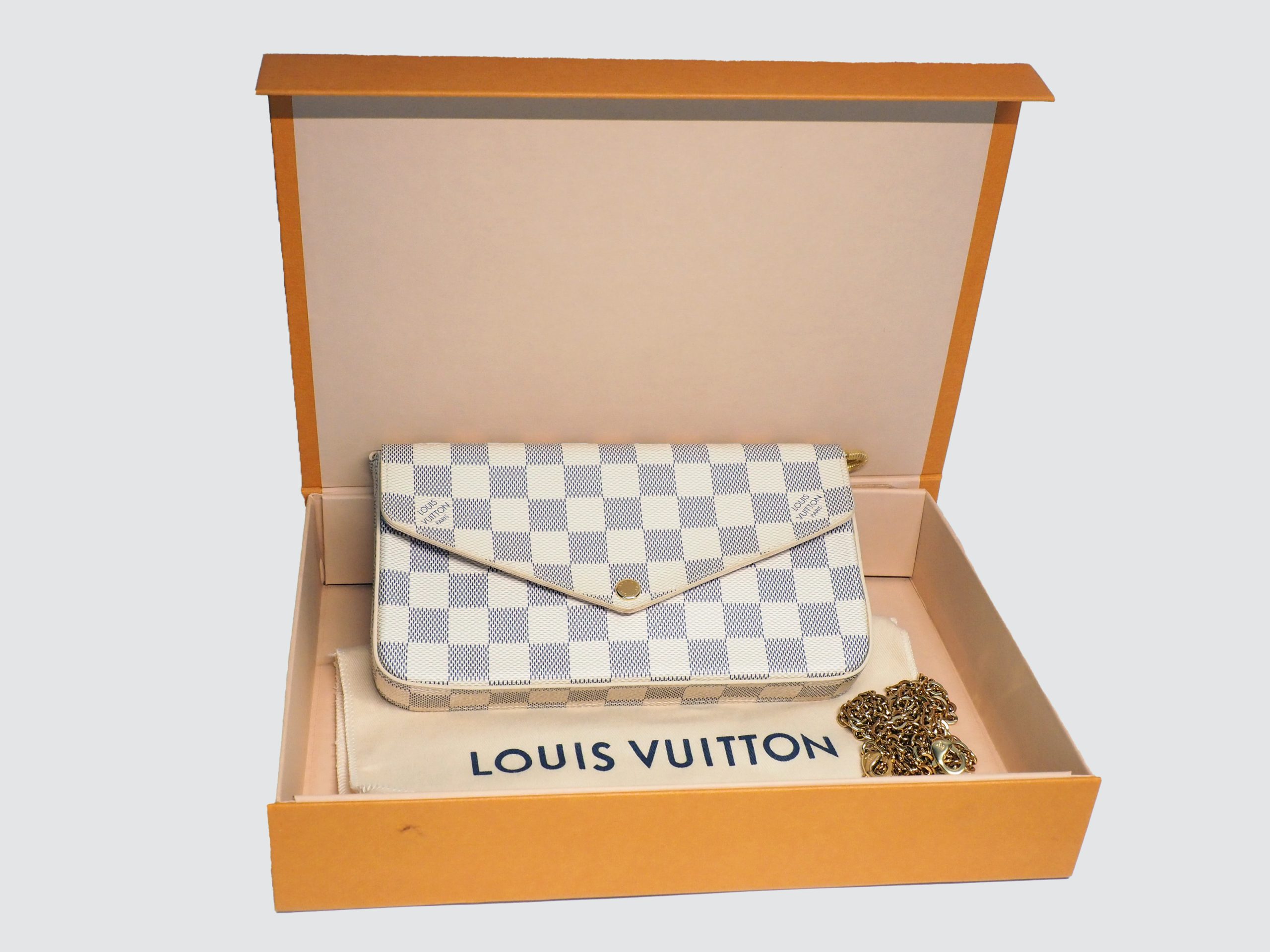 Louis Vuitton N63106 Damier Azur Canvas Pochette Félicie Bag