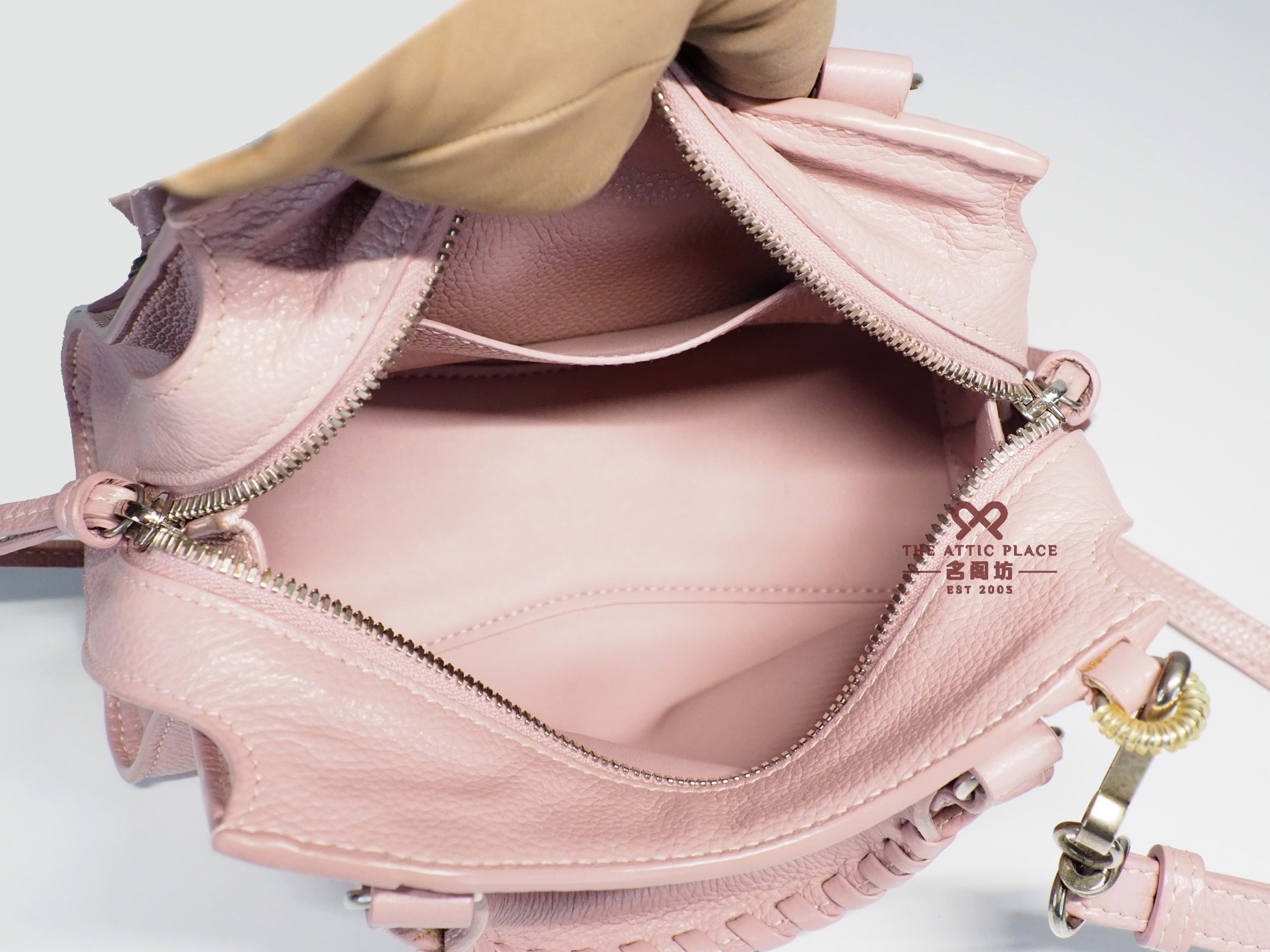 Balenciaga 638524 Pink Mini Neo Cross Body Motorcycle Bag - Image 7