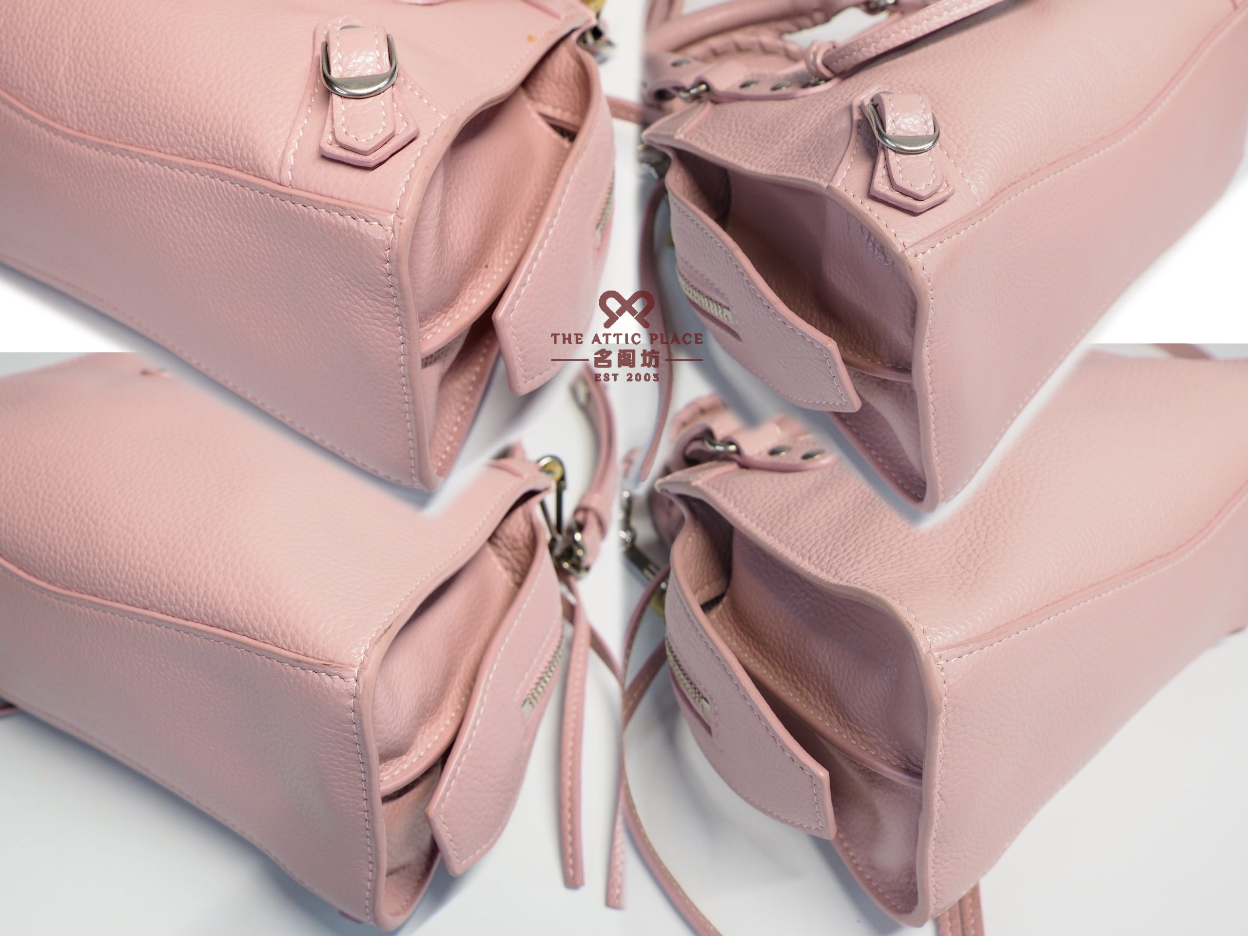 Balenciaga 638524 Pink Mini Neo Cross Body Motorcycle Bag - Image 6