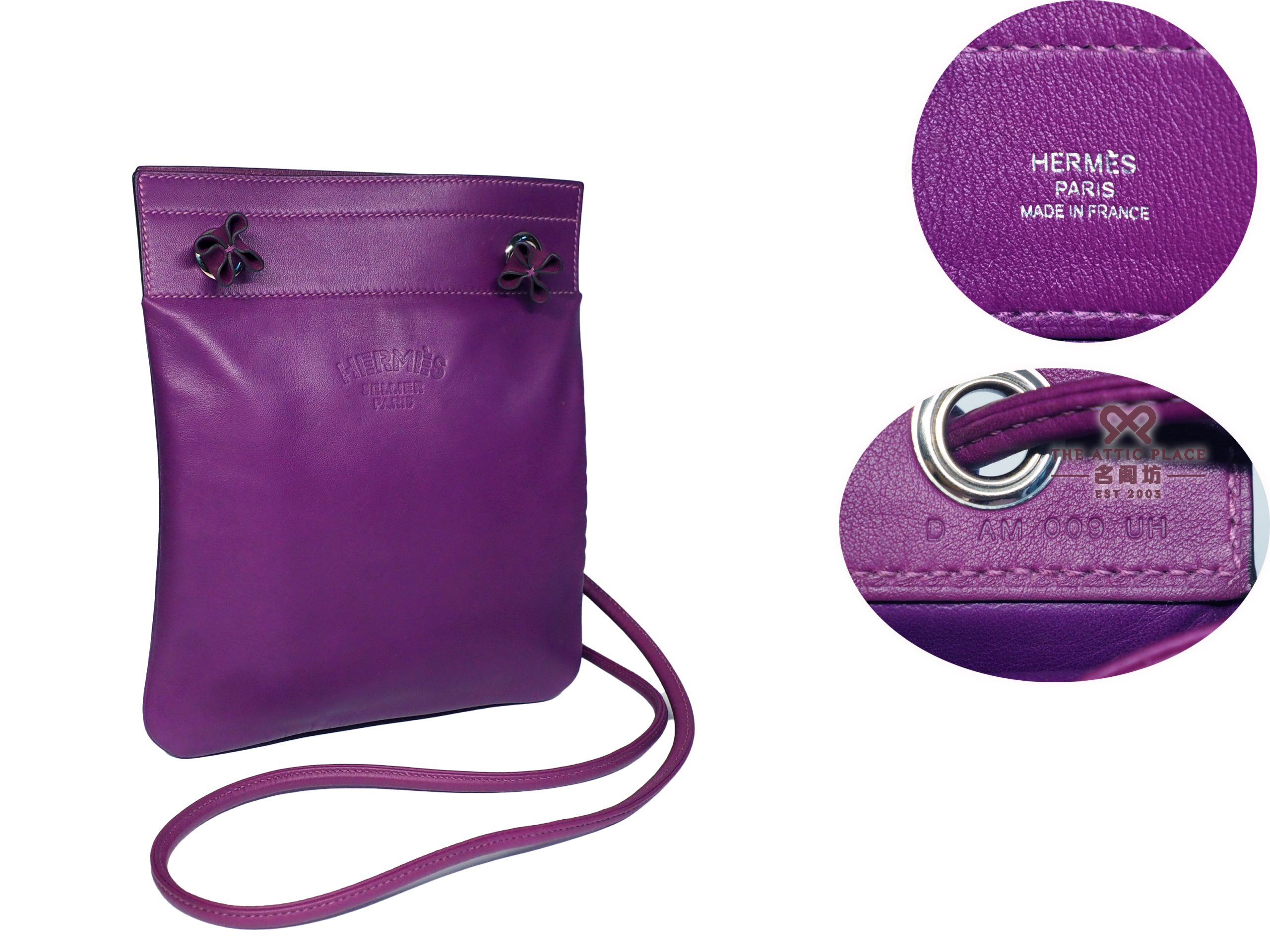 Hermes Purple/ Anemone Aline Mini Swift Leather D Stamp Crossbody bag - Image 2