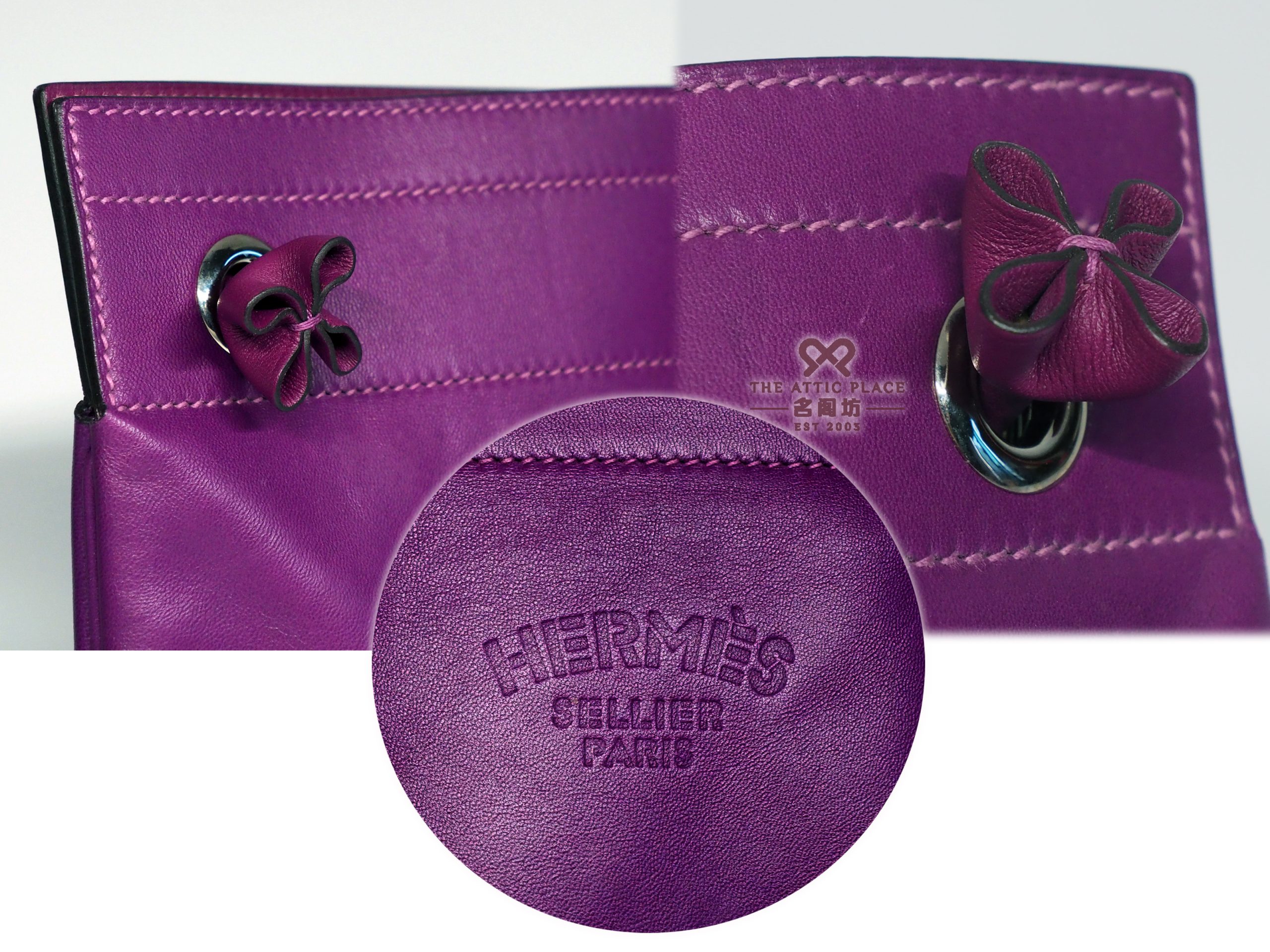 Hermes Purple/ Anemone Aline Mini Swift Leather D Stamp Crossbody bag - Image 4