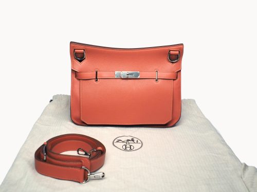 Hermes Jypsiere 28cm Q Stamp Swift Leather Sanguine Palladium Hardware