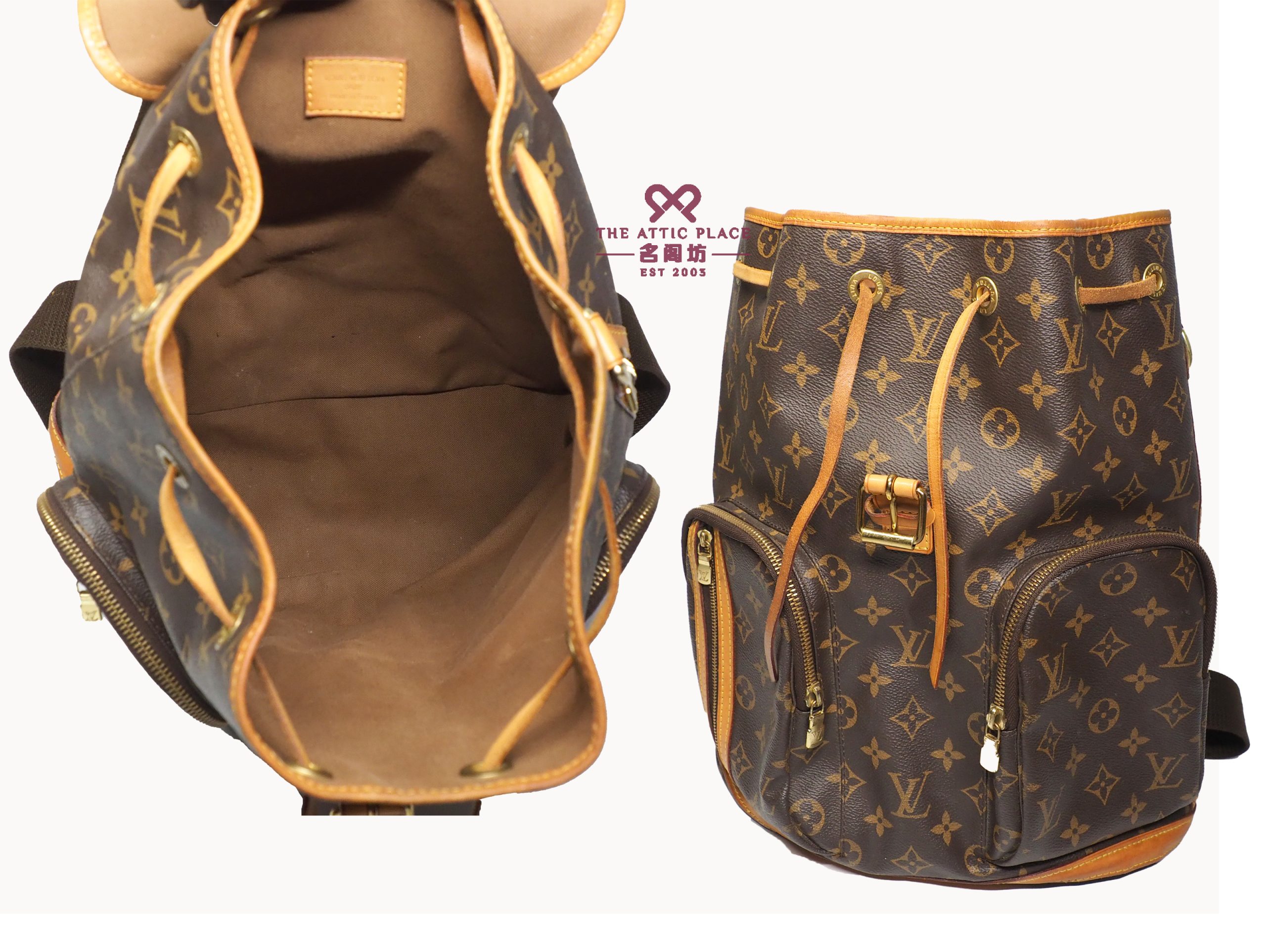 Louis Vuitton M40107 Monogram Canvas Sac A Dos Bosphore Backpack ( FL4115) - Image 9