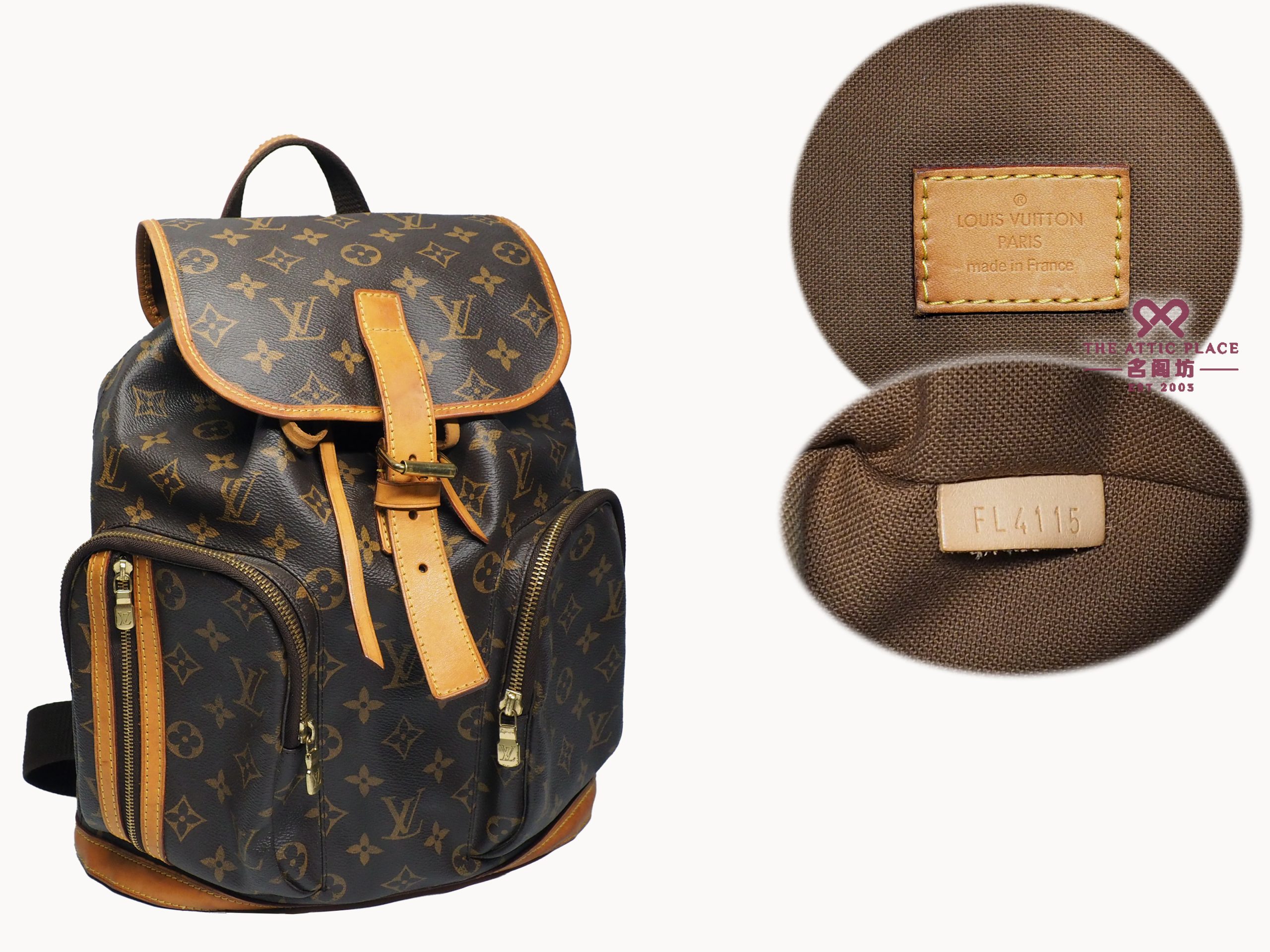 Louis Vuitton M40107 Monogram Canvas Sac A Dos Bosphore Backpack ( FL4115) - Image 2