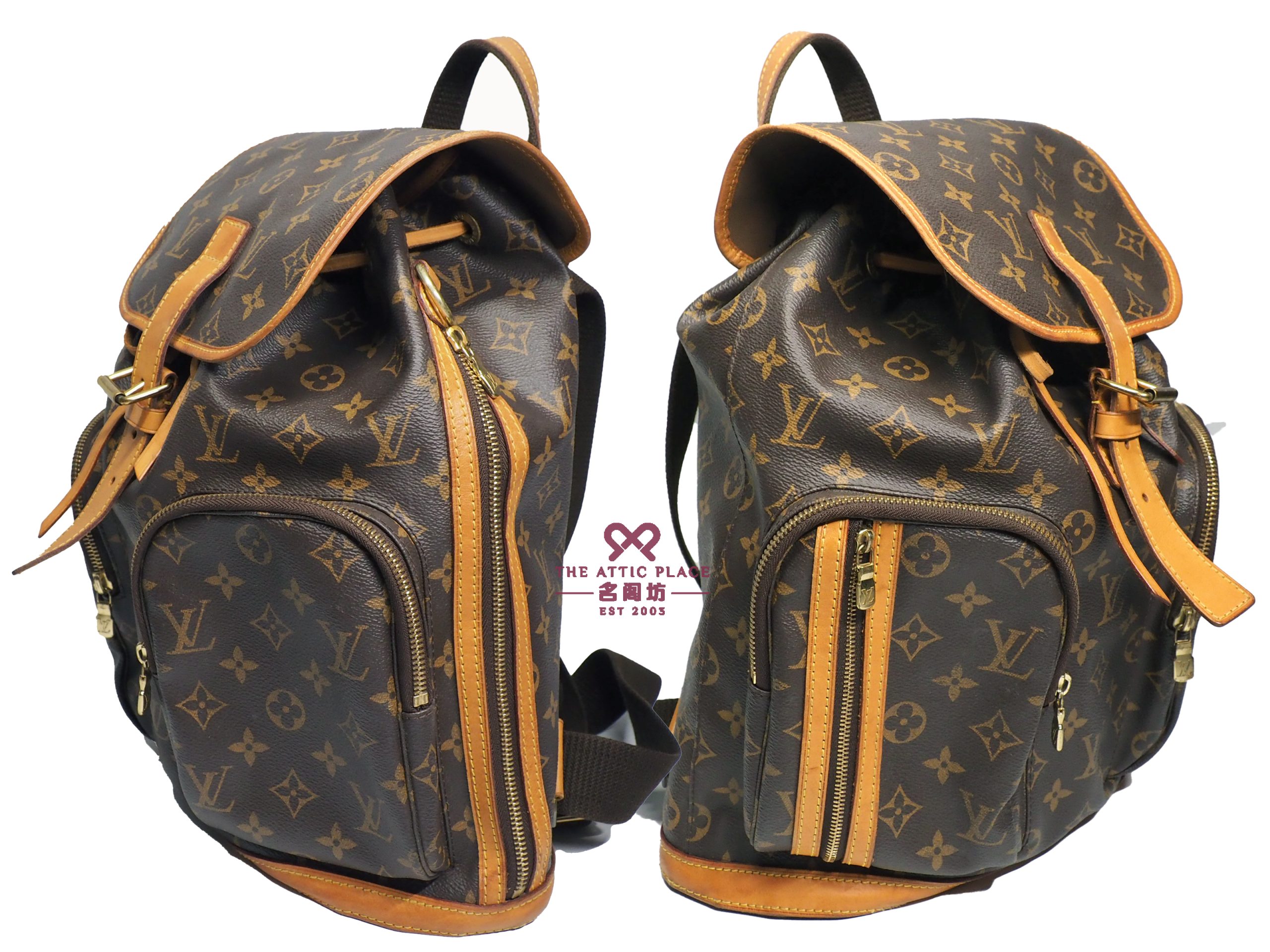 Louis Vuitton M40107 Monogram Canvas Sac A Dos Bosphore Backpack ( FL4115) - Image 3