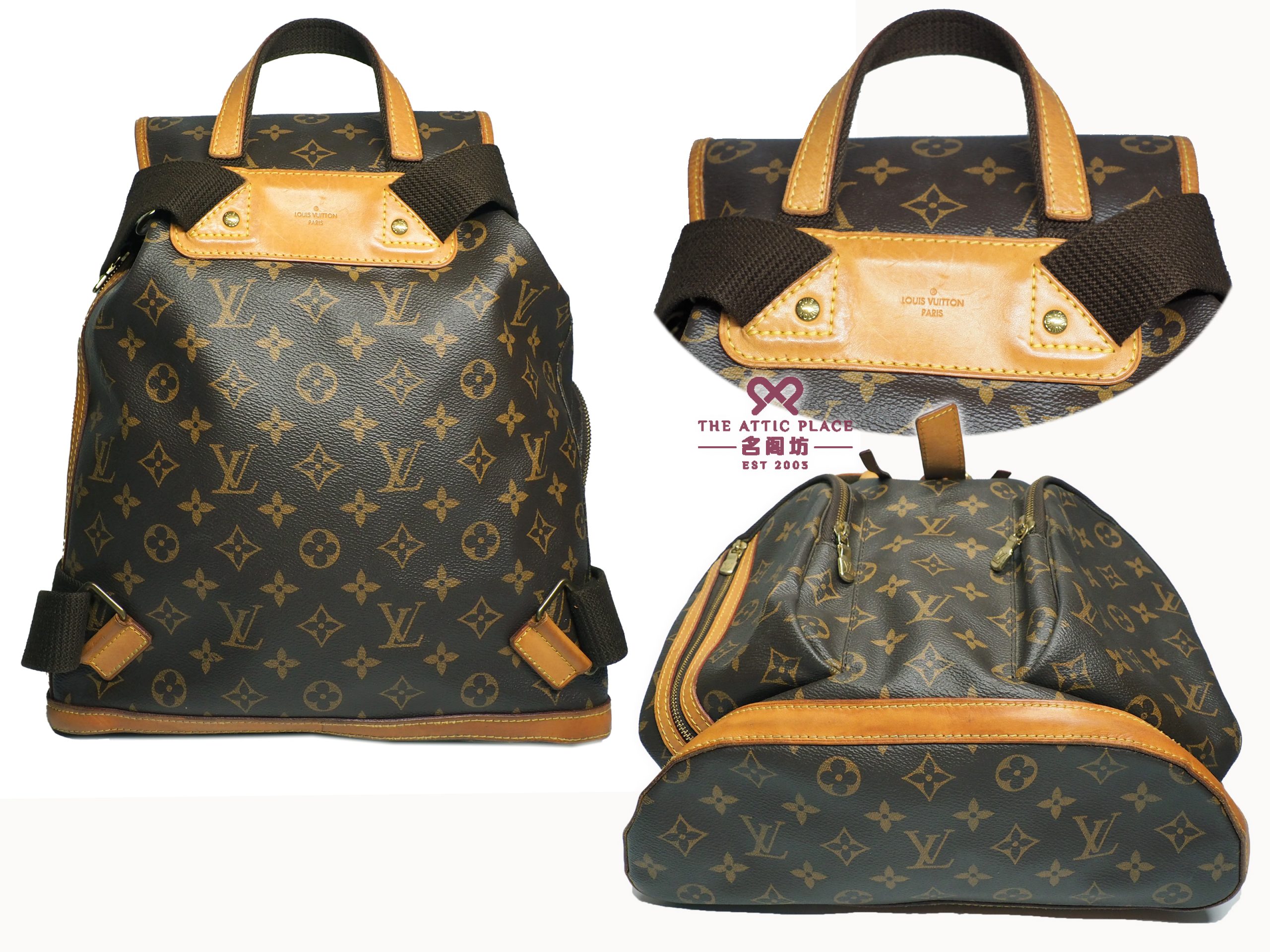 Louis Vuitton M40107 Monogram Canvas Sac A Dos Bosphore Backpack ( FL4115) - Image 4